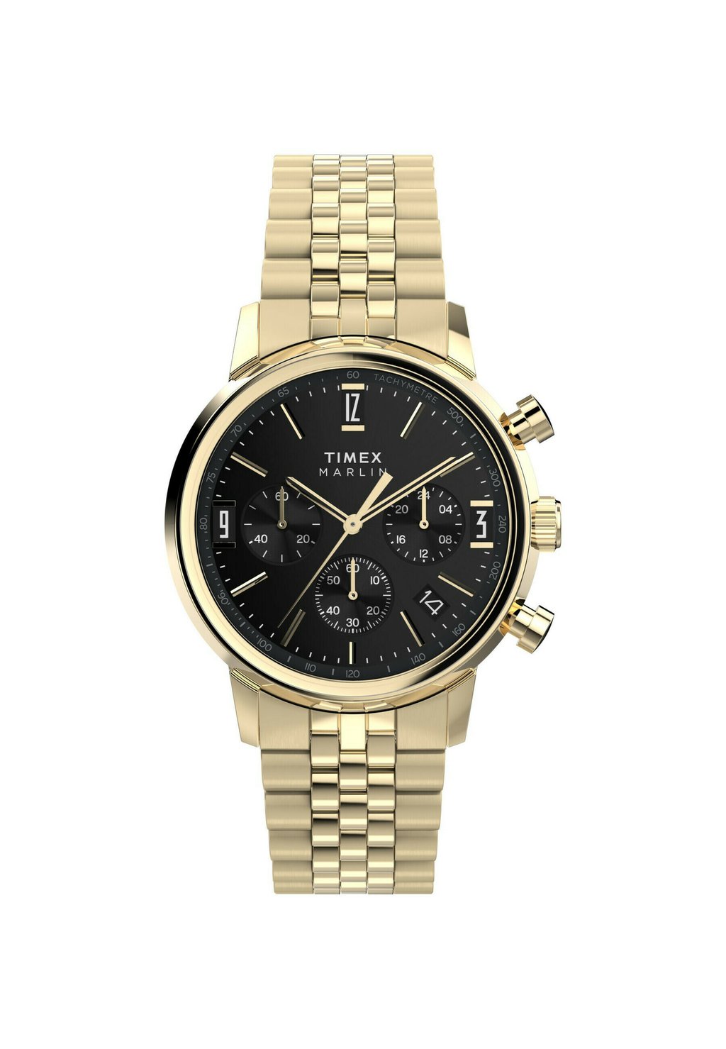 

Часы с хронографом MARLIN QUARTZ 40MM TWO TONE CASE DIAL Timex, золотой