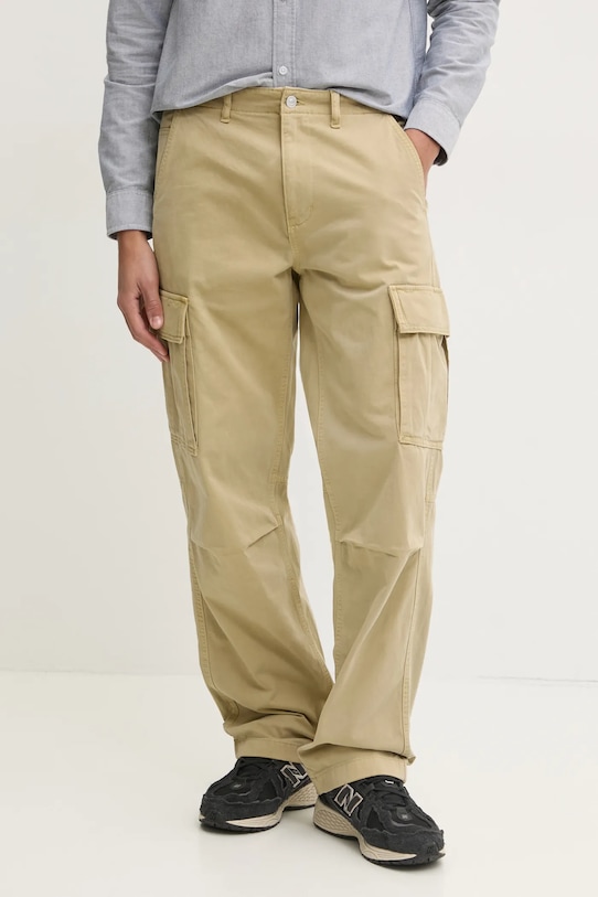 

Хлопковые брюки Tommy Jeans, зеленый