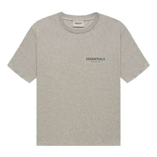 

Футболка Fear of God Essentials FW21 Short Sleeve Tee Dark Heather Oatmeal, цвет dark heather oatmeal