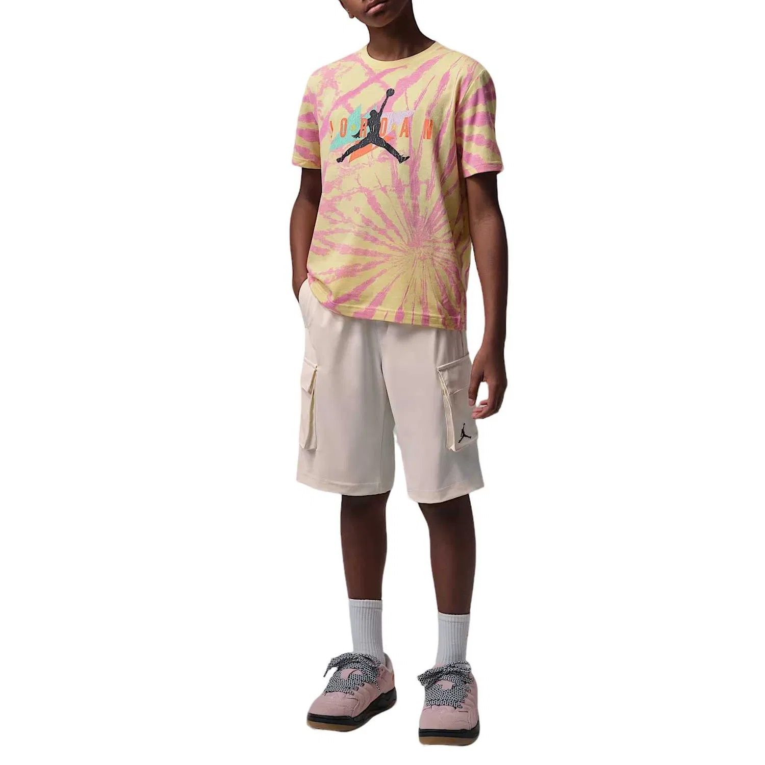 Детские шорты Moderate Jordan, Light Ivory White — фото 3