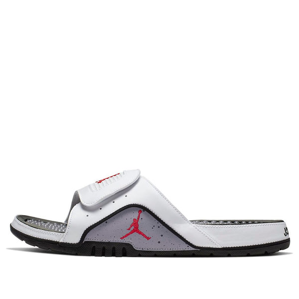 

Тапочки hydro 4 retro 'white cement' Air Jordan, белый