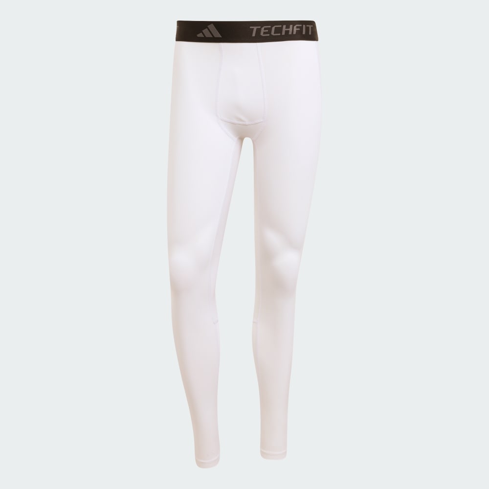 Тайтсы Adidas TECHFIT Compression Training Long Tights, белый — фото 4