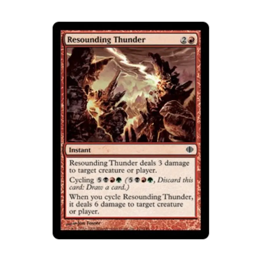 

CCG Резонирующий гром (клавиша С), MTG - Shards of Alara