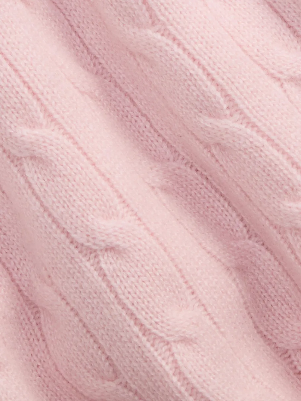 Комплект из платья и джемпера фактурной вязки POLO RALPH LAUREN KIDS, розовый — фото 3
