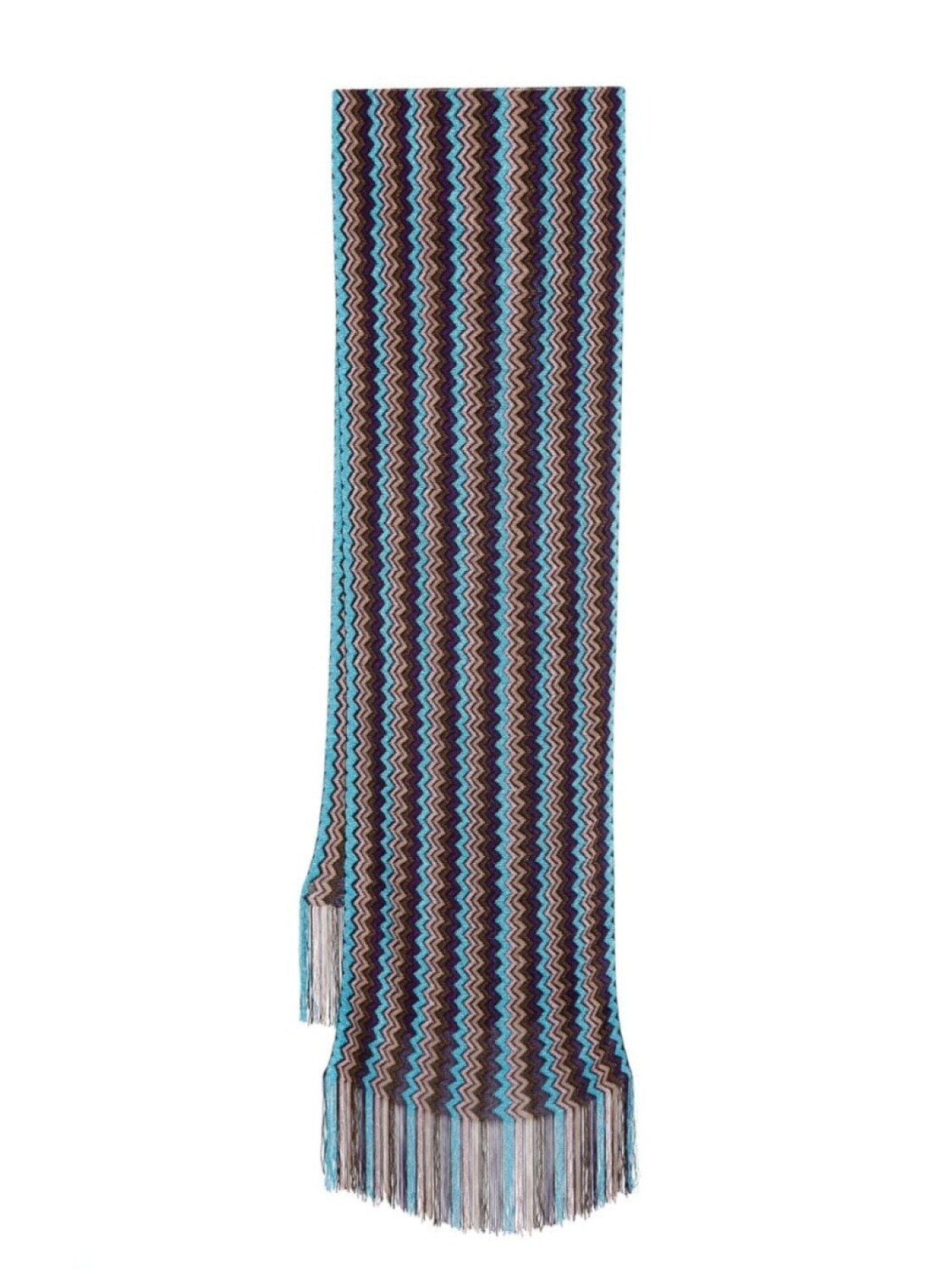 

Шарф Missoni с узором «зигзаг», синий