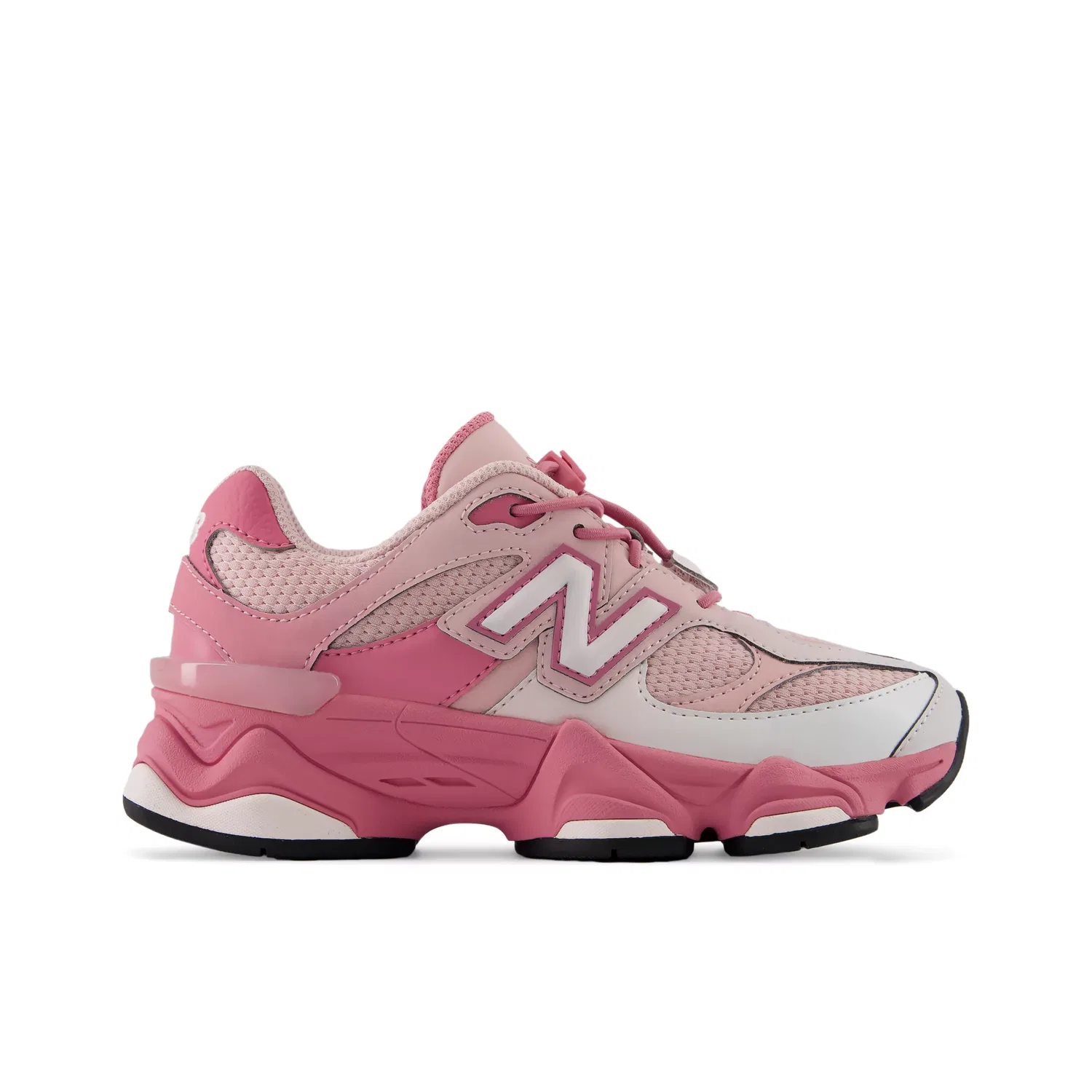 Детские кроссовки без шнуровки с сетчатым верхом 9060 Bungee New Balance, Pink Salt With Pink Eraser