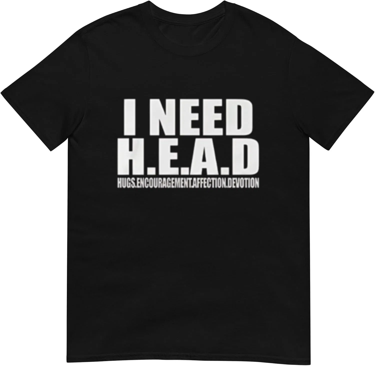 Футболка с принтом I Need Head Generic, Black
