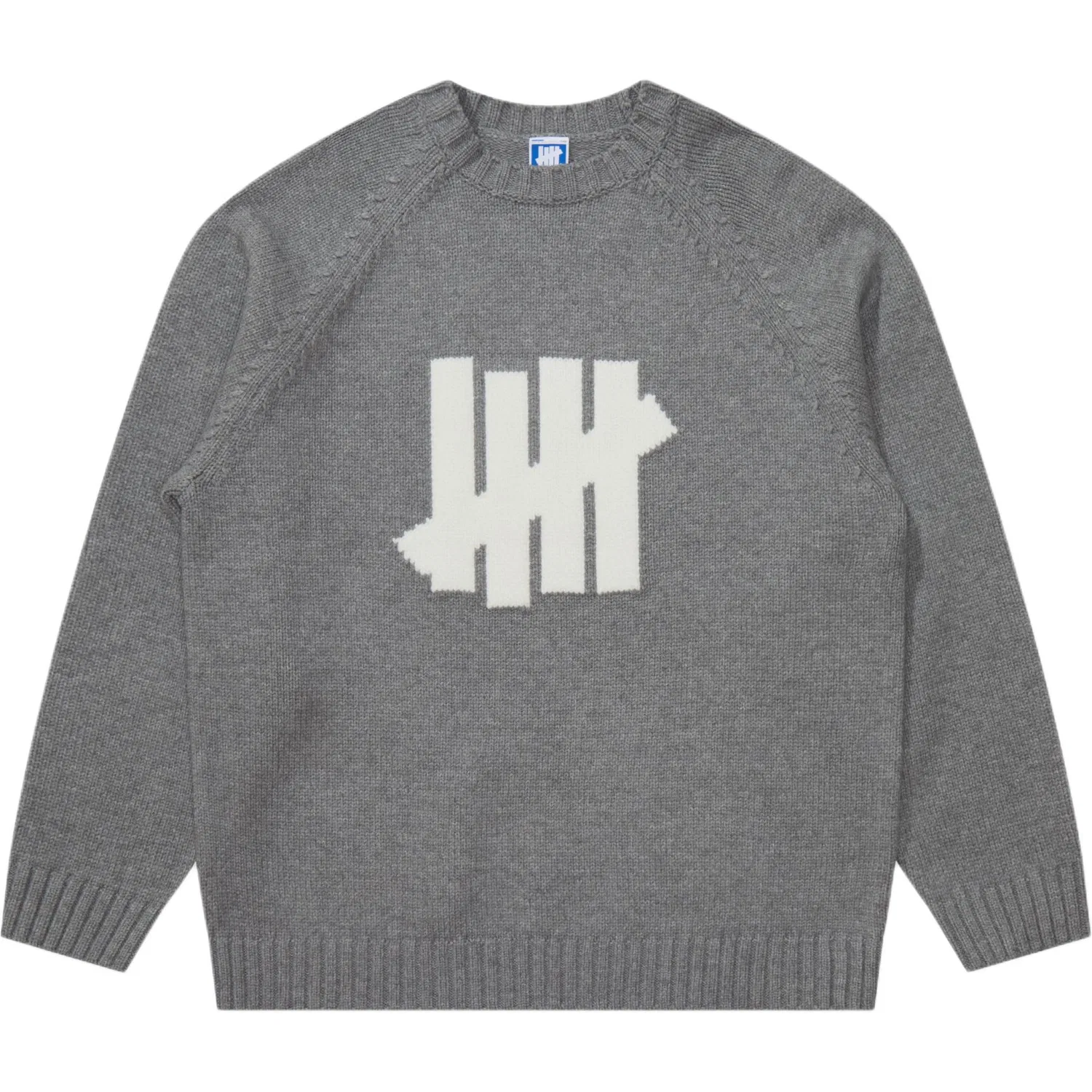 Детский свитер с круглым вырезом, прямой крой, Gray, UNDEFEATED