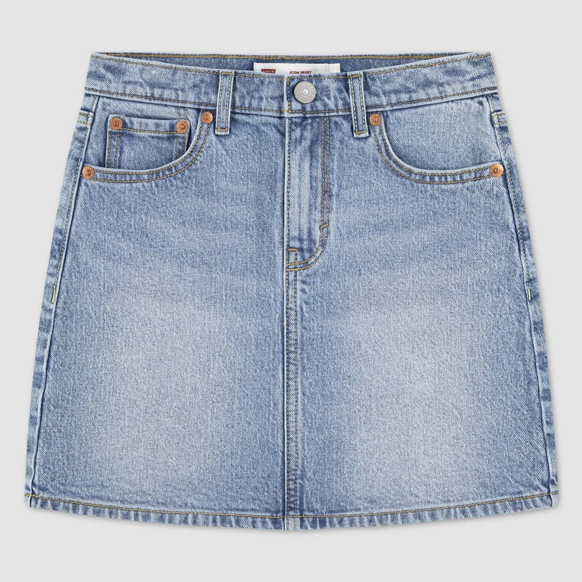 Юбка Icon для девочек 7-16 лет Levi's, Coastal Drift - Light Wash