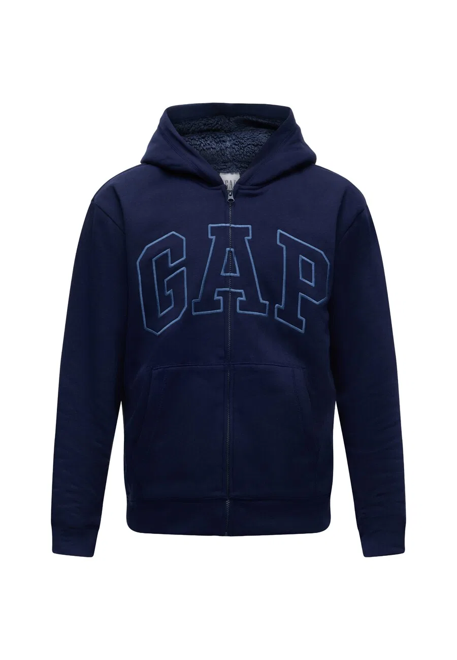 Толстовка на молнии GAP синего и темно-синего цвета