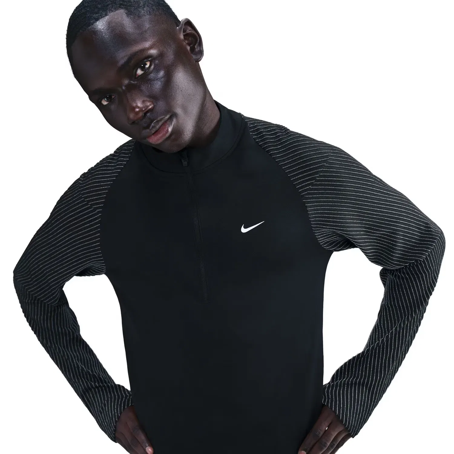 Мужская футболка с длинным рукавом Nike, Negro — фото 2