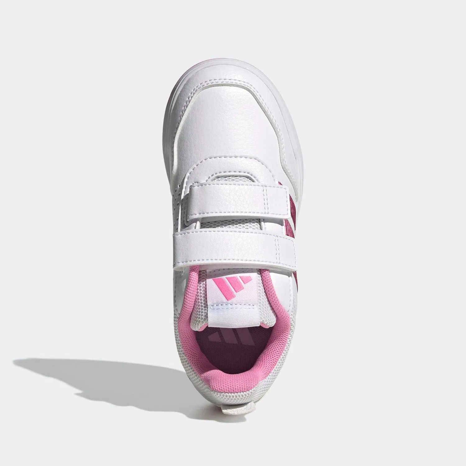Детские кроссовки с регулируемыми ремешками Adidas Sportswear, Cloud White/Bliss Pink/Grey Two — фото 4