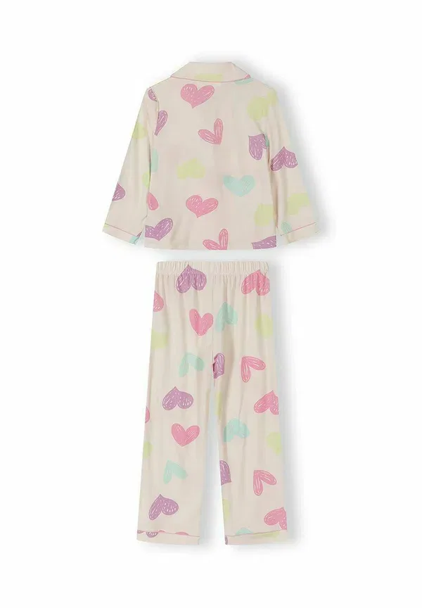 Комплект пижама с принтом, Set long sleeve with print, Minoti, Pink, розовый — фото 2