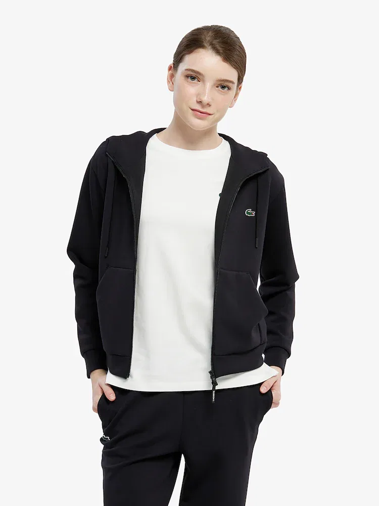 Жакет LACOSTE SF932E, мягкий трикотаж, темно-синий