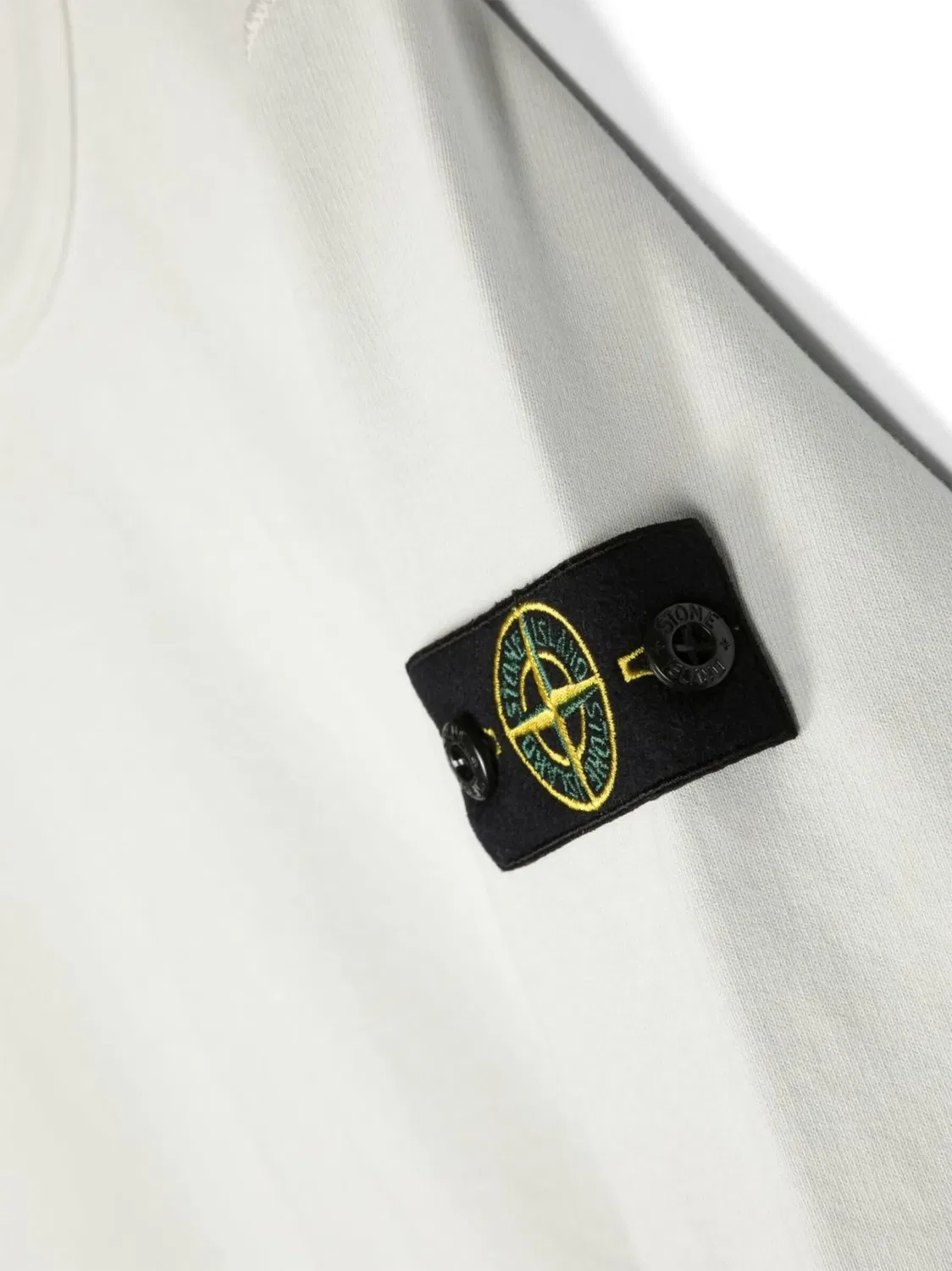 Свитшот с логотипом Компас Stone Island, серый — фото 2