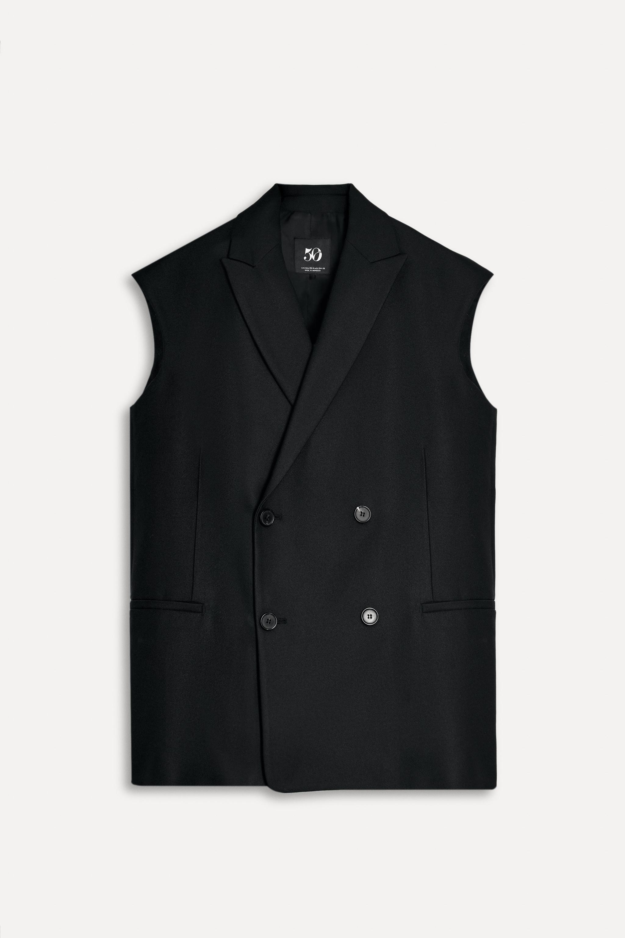 

Жилет Zara Oversize 50th Anniversary, черный