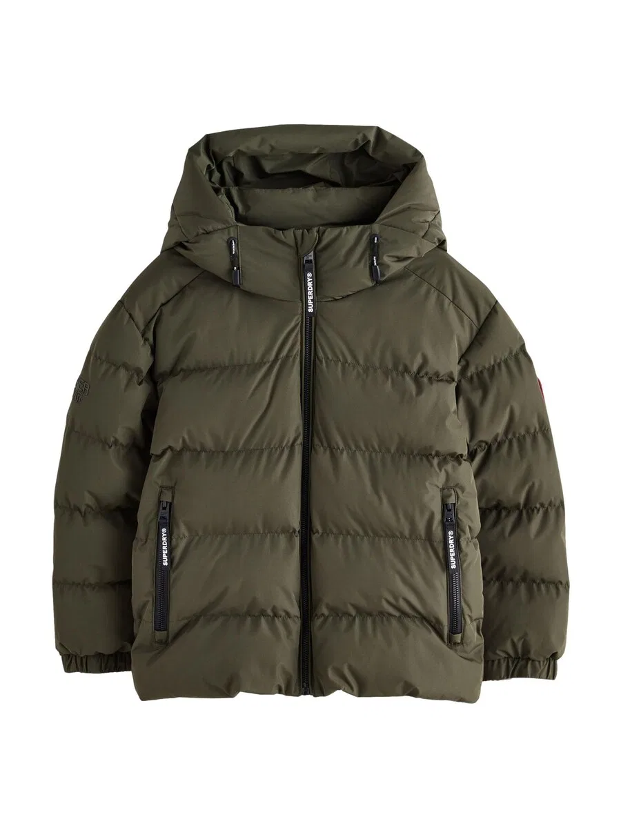 Зимняя куртка Superdry & Co темно-зеленого цвета