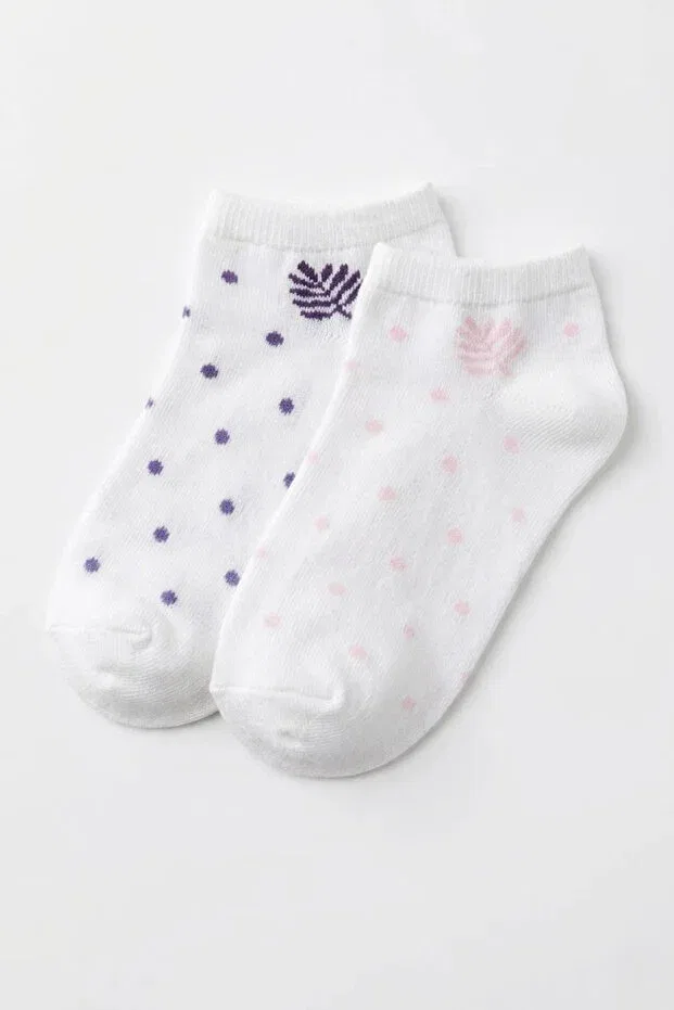 Детские носки-пинетки для девочек с принтом Cocole Socks, Multicolor — фото 2