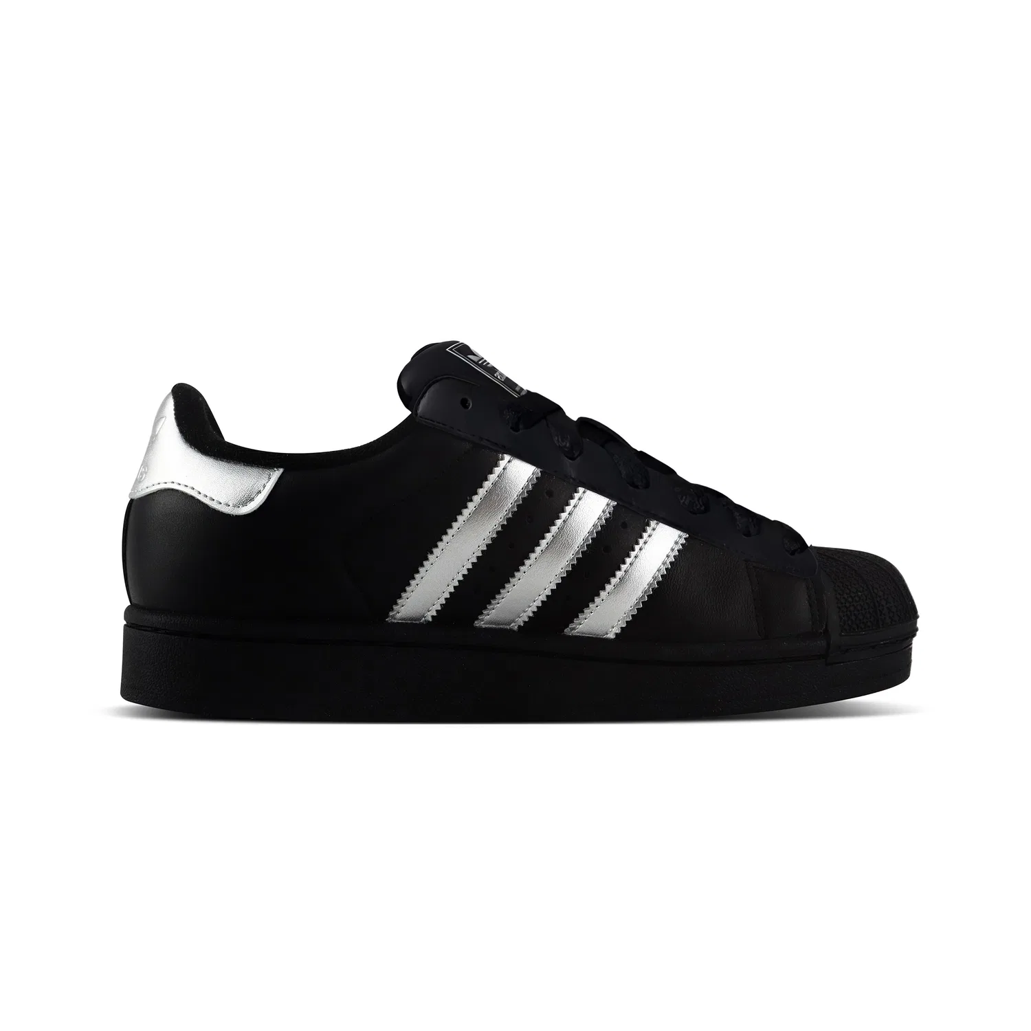 Детские кроссовки для мальчиков и девочек на шнуровке Adidas Originals Superstar 2, Silver — фото 3