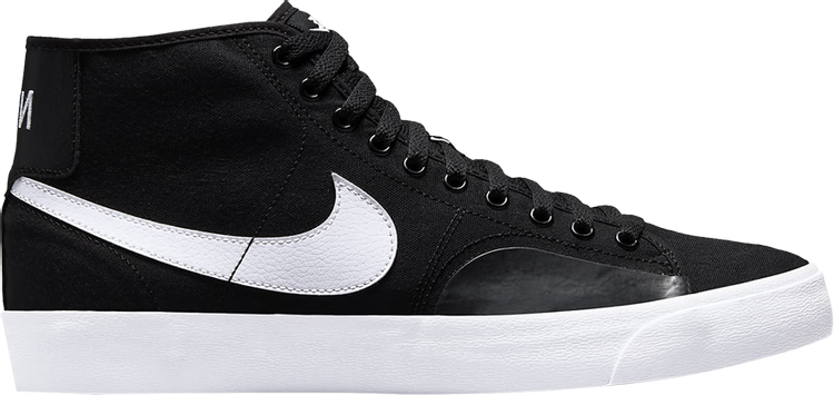 Кроссовки Nike Blazer Court Mid SB 'Black White', черный - фото