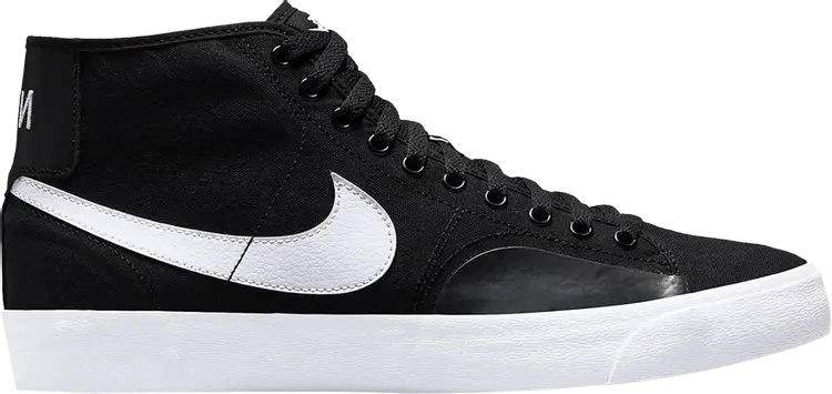 

Кроссовки Nike Blazer Court Mid SB 'Black White', черный