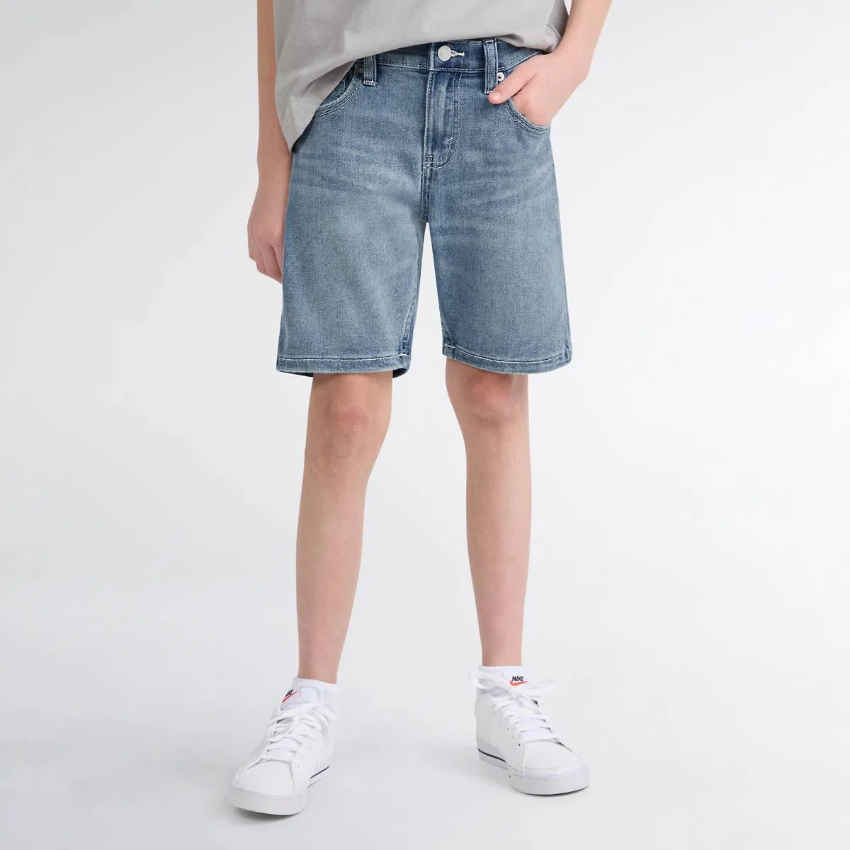 Джинсовые шорты 511 Slim Fit для мальчиков старшего возраста Levi's, Medium Wash — фото 4