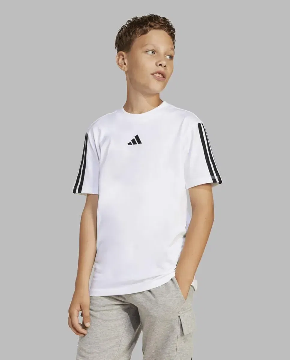 Детская футболка хлопковая adidas, Blanco — фото 3