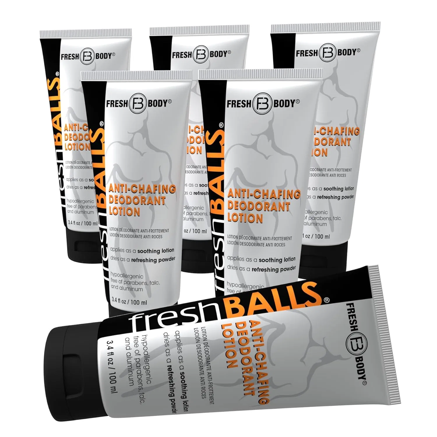 Антиперспирант-лосьон для мужчин Fresh Balls, 6 шт по 3.4 fl oz, Fresh Fresh Body Fb