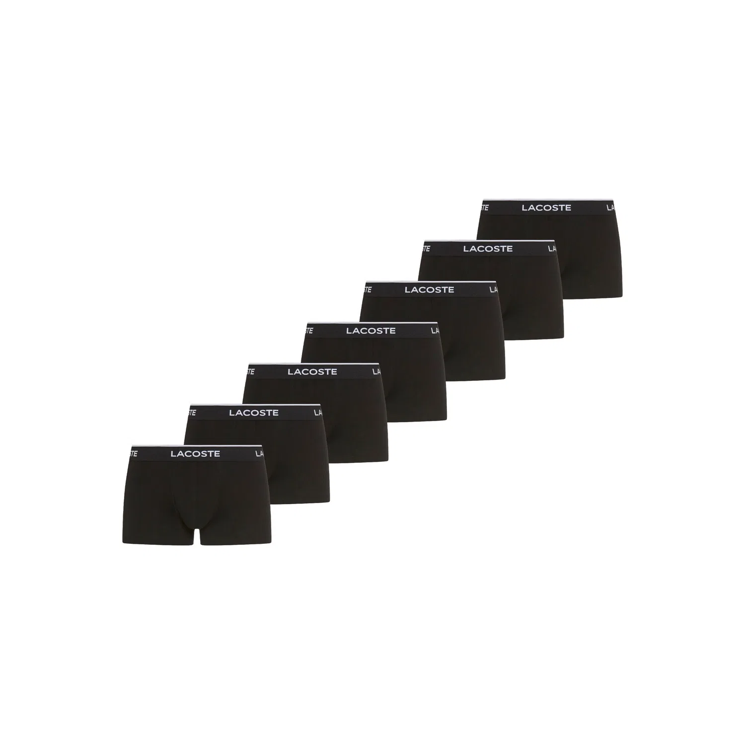 Мужские трусы-боксеры из 7 штук Lacoste, Black
