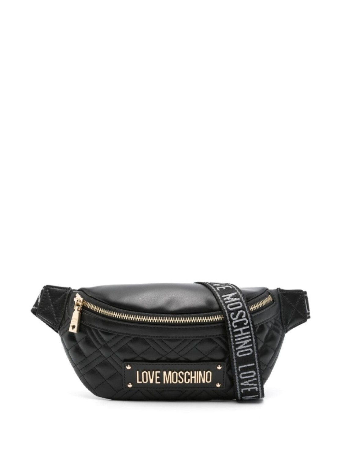 

Love Moschino поясная сумка с логотипом, черный