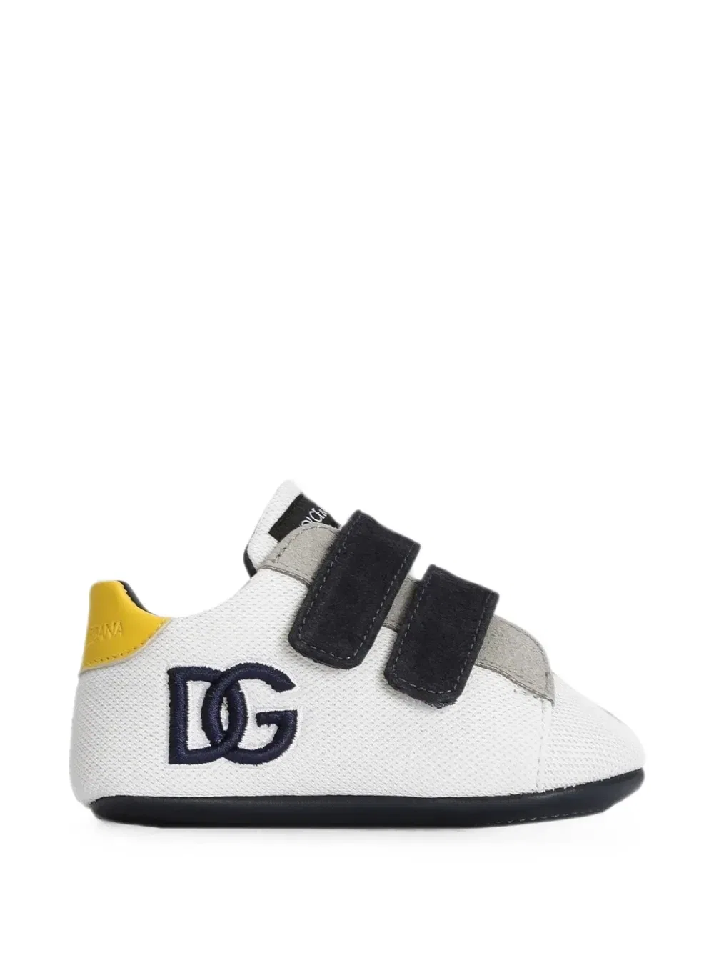 Кроссовки из велюровой ткани Dolce & Gabbana Kids, белый