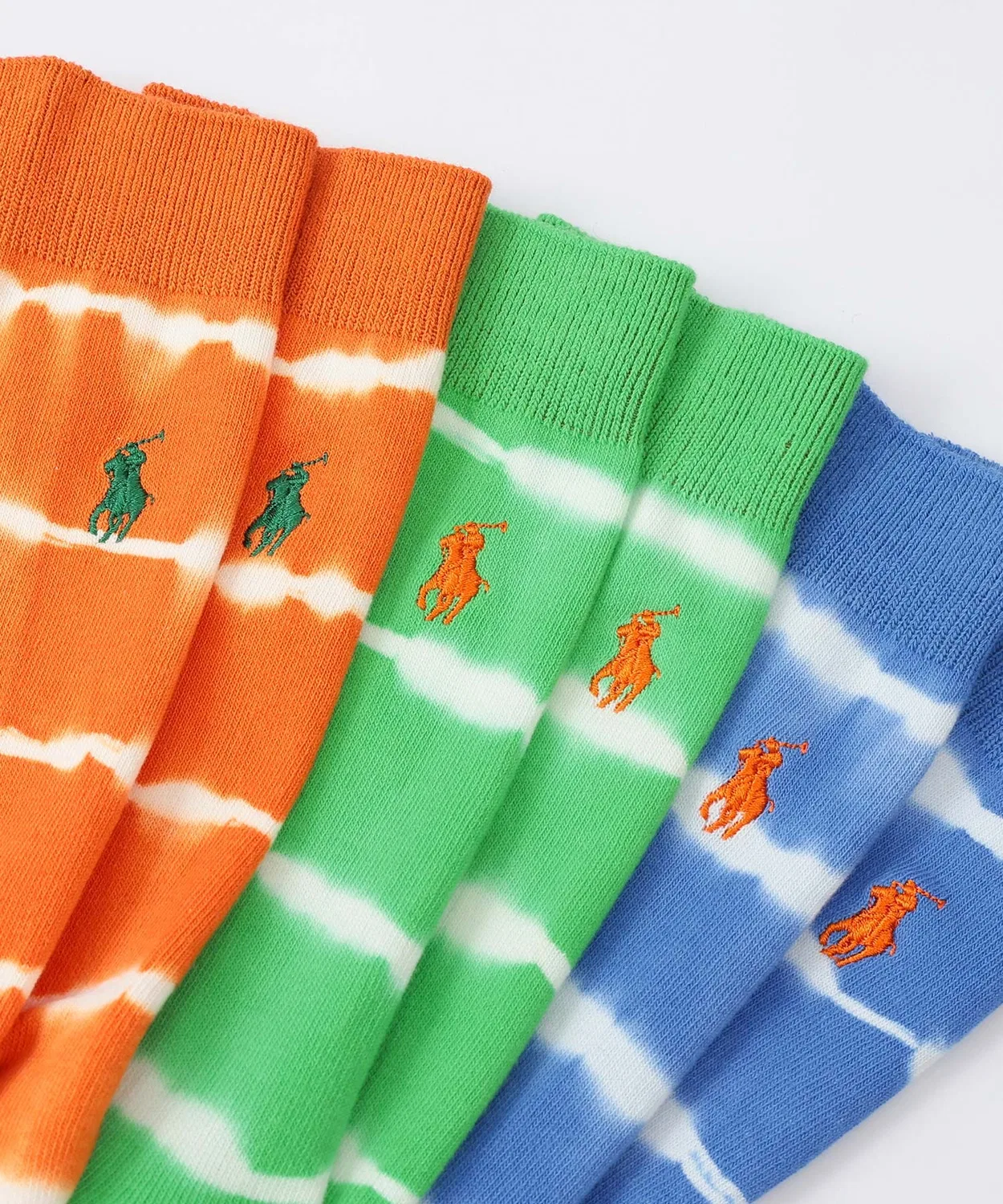 Мужские носки с тай-дай принтом POLO RALPH LAUREN, Green — фото 3