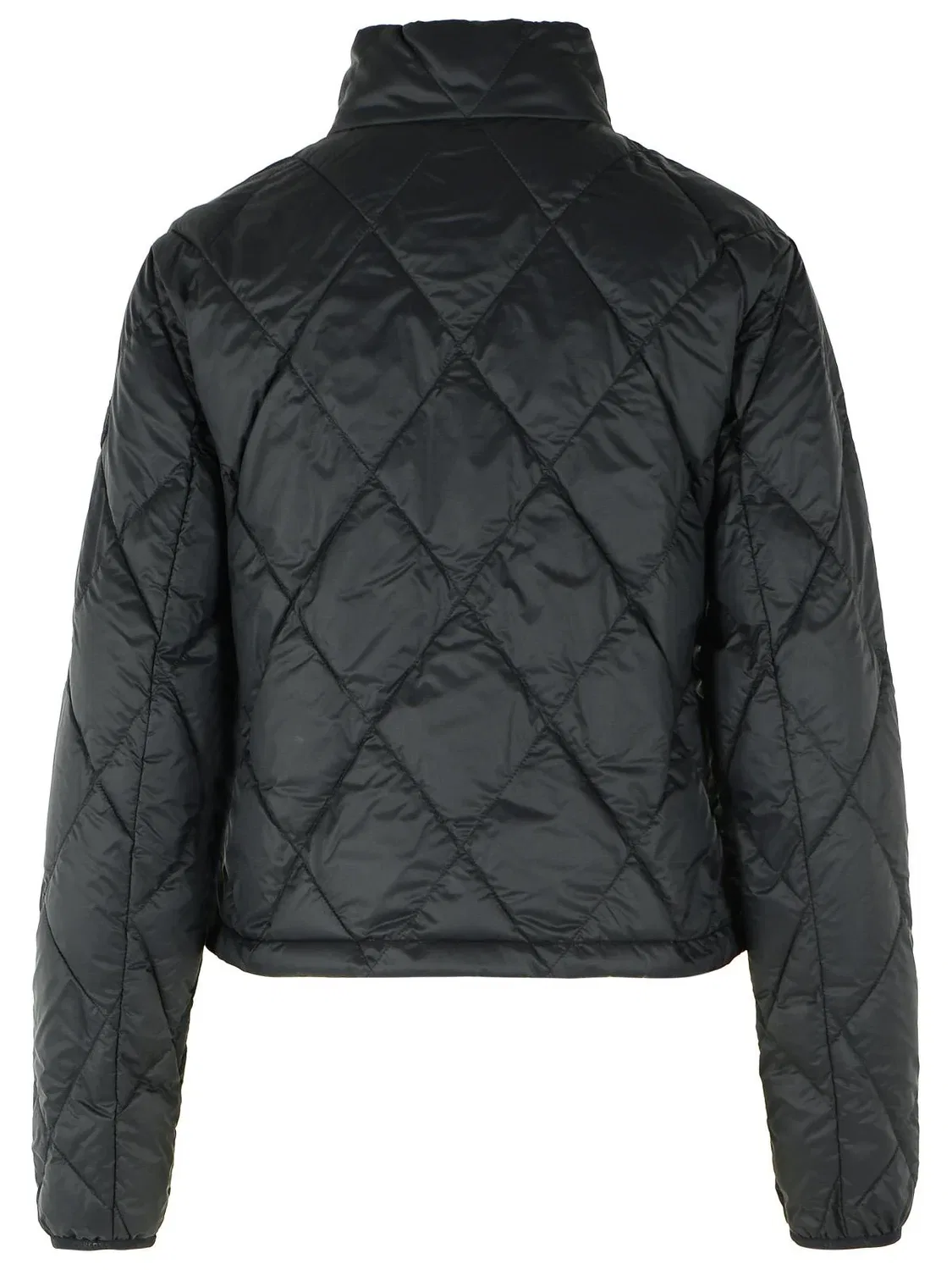 Женский стеганый пуховик на молнии Black Bramford Quilted Burberry, черный — фото 3