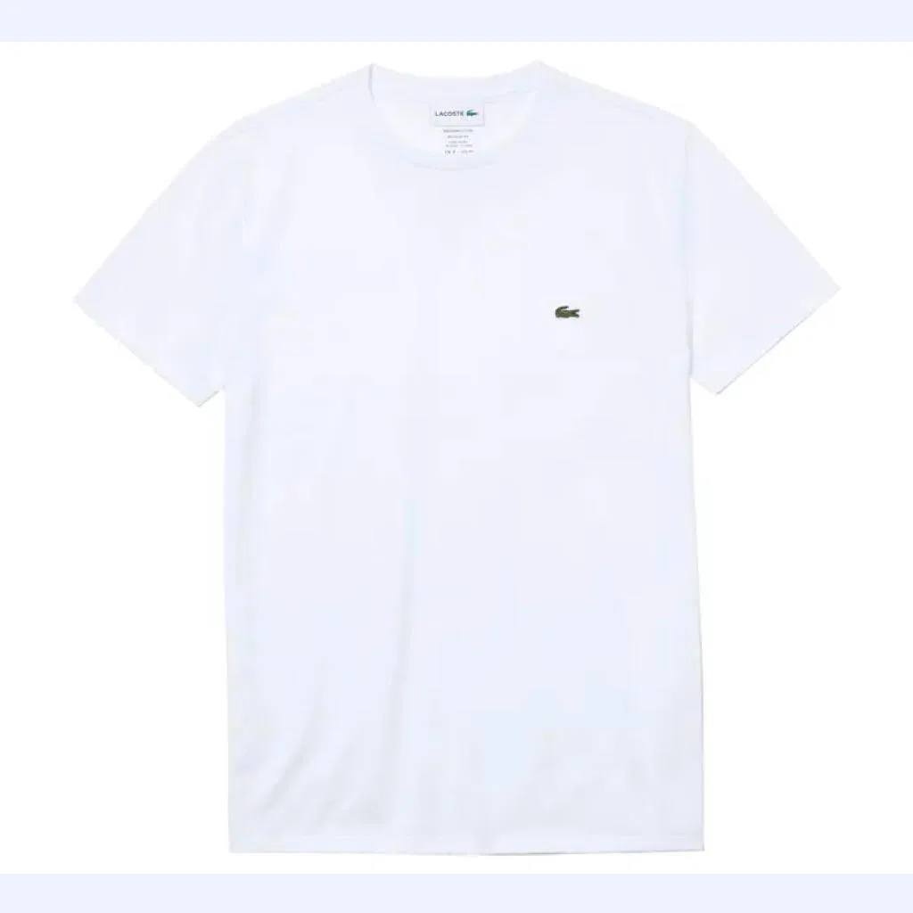 Мужская хлопковая футболка Lacoste, Weiß