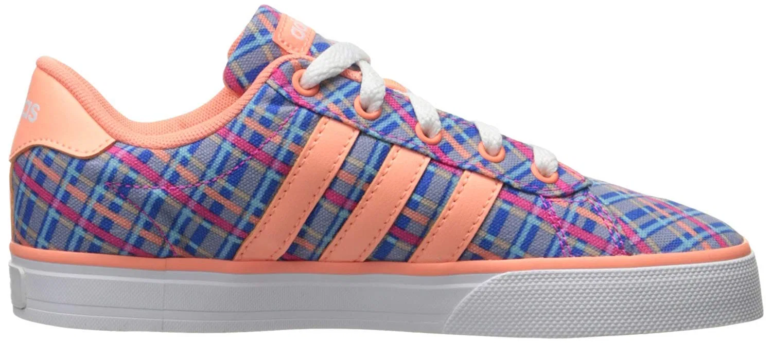 Детские кроссовки для мальчиков с принтом Adidas NEO Daily K Aw5399, Blue Sunlight White — фото 4