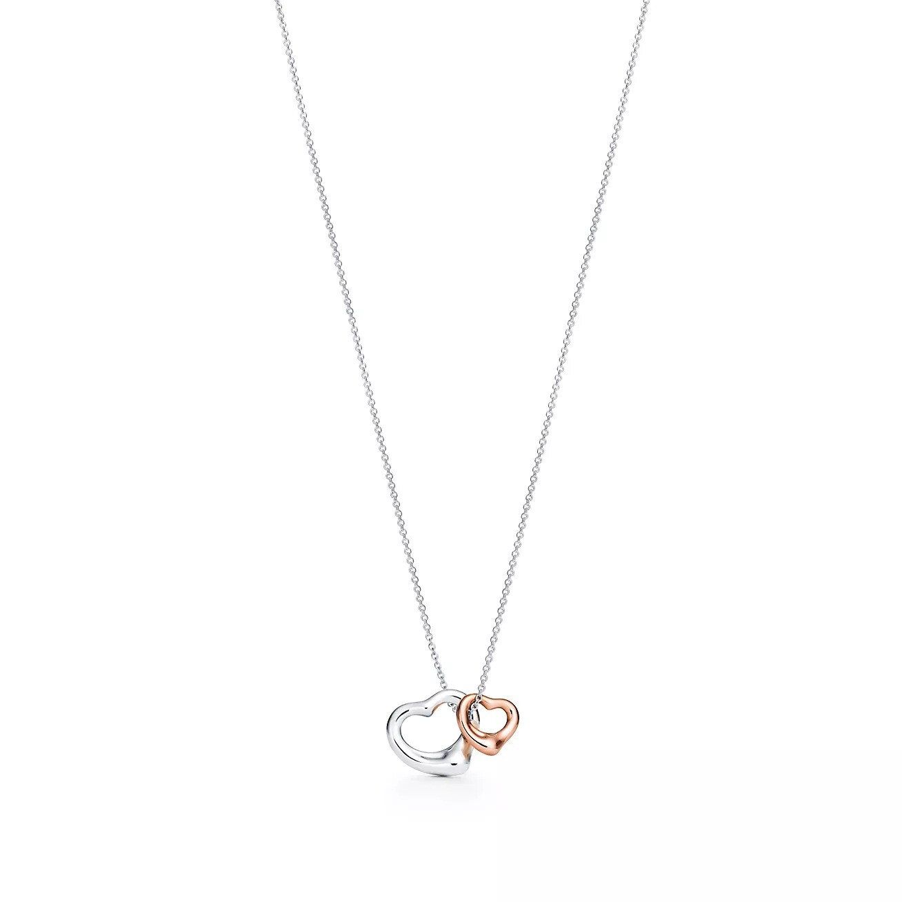 

Колье Tiffany & Co. x Elsa Peretti Open Heart, серебро/розовое-золото