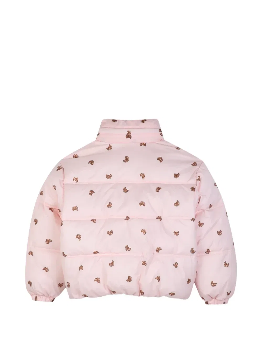 Пуховик с капюшоном и принтом Kids Around, розовый — фото 4