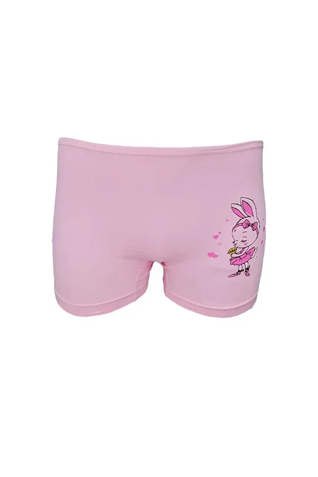 Детские боксеры для девочек с принтом Pack of 5 girls' colorful patterned lycra boxers Onurel, Asorti — фото 2