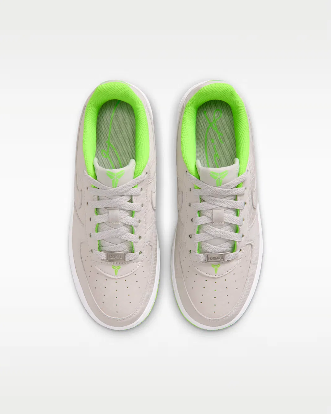 Кроссовки для детей постарше Nike Air Force 1 Low, Vast Grey/White/Electric Green — фото 4