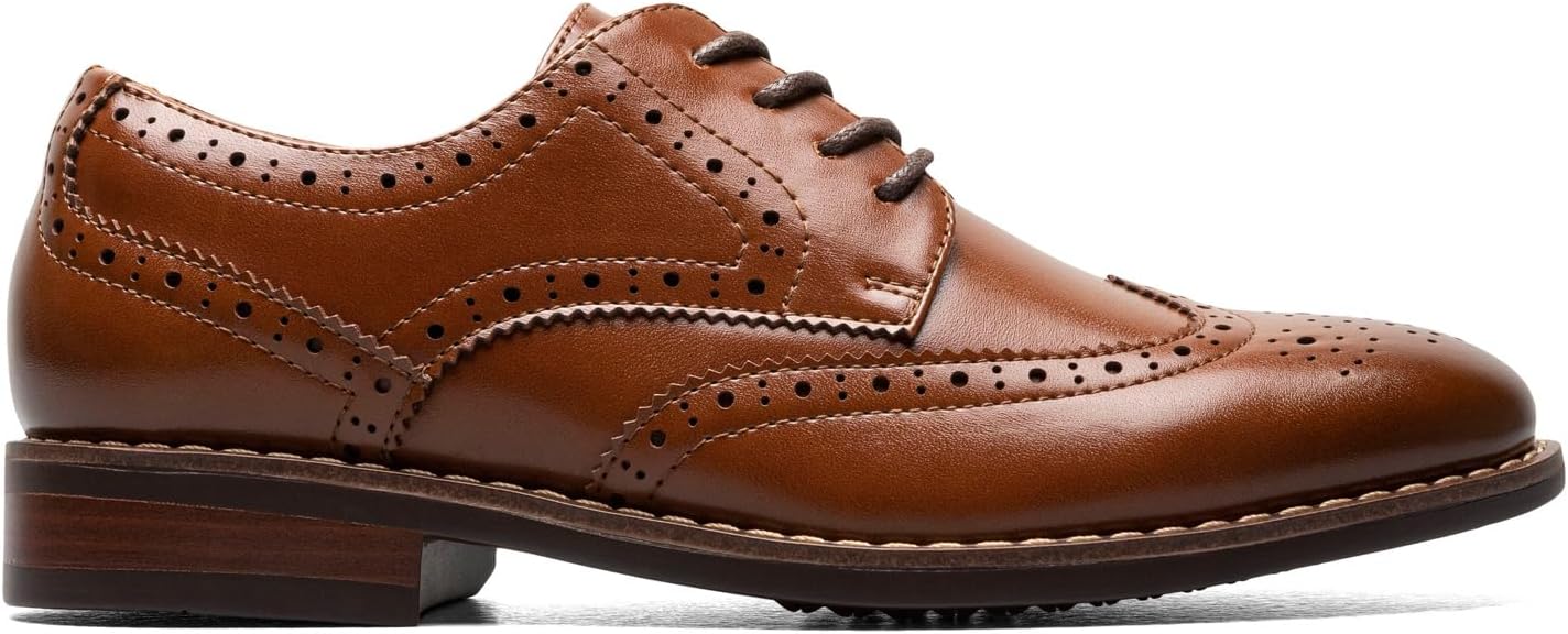 Детские оксфорды Florsheim Boys Rucci Jr. с крыльями (для малышей/детей младшего возраста/детей старшего возраста), Cognac — фото 2
