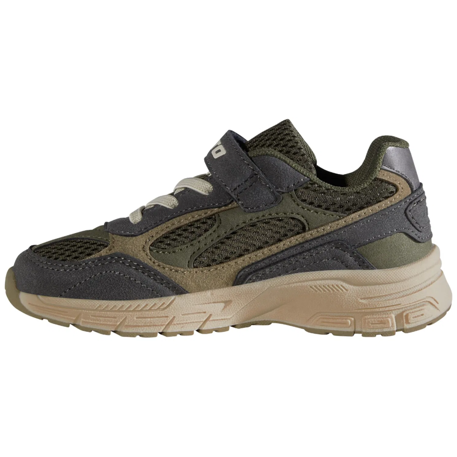 Детские спортивные кроссовки с эластичной шнуровкой Lotto, Dark Grey Olive — фото 2