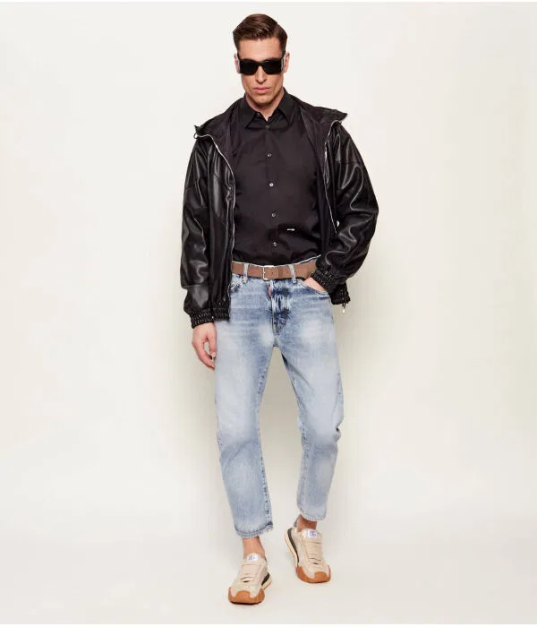 Мужская рубашка свободного кроя Dan Dsquared2, черный — фото 2