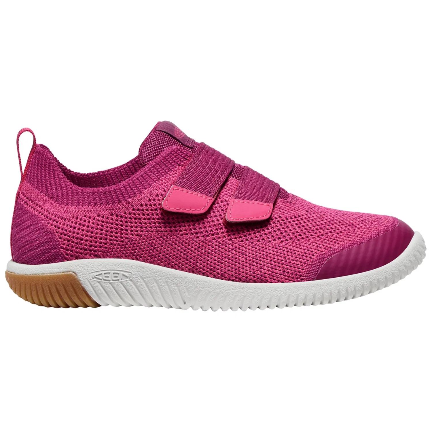 Детские спортивные кроссовки для девочек Keen KNX Knit DS, Цвет Роза 909 — фото 4