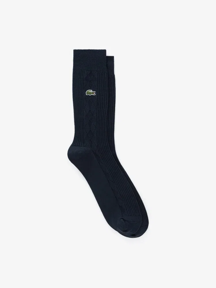Носки мужские, модель Agial LACOSTE, Black — фото 4