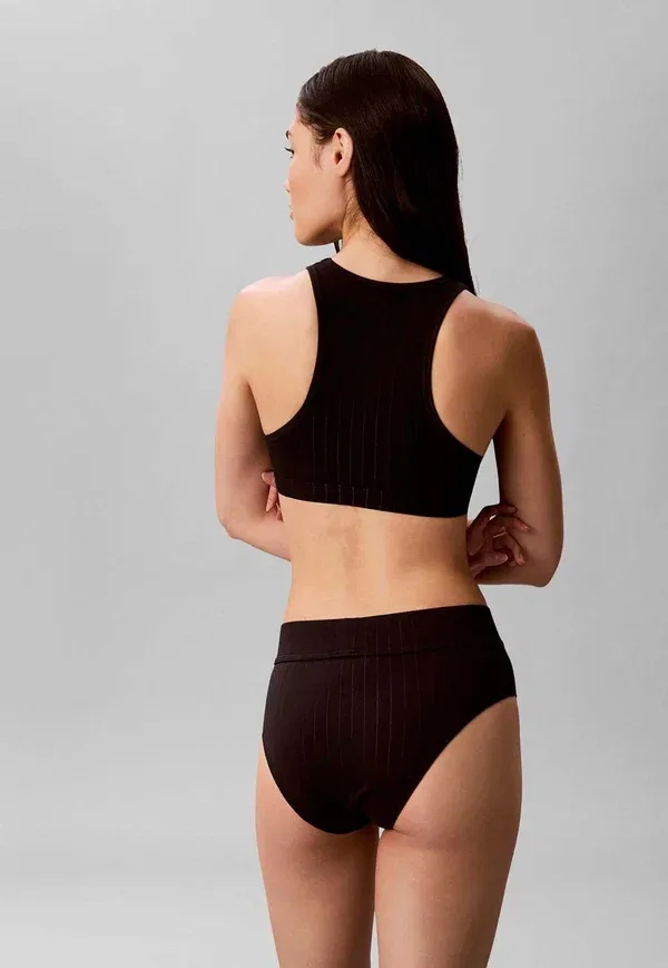 Бралетт без подкладки - бюстье Calvin Klein, черный — фото 2