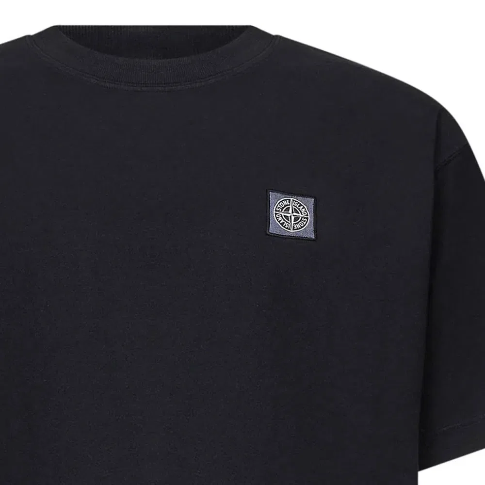 Футболка с нашивкой STONE ISLAND, Black — фото 4