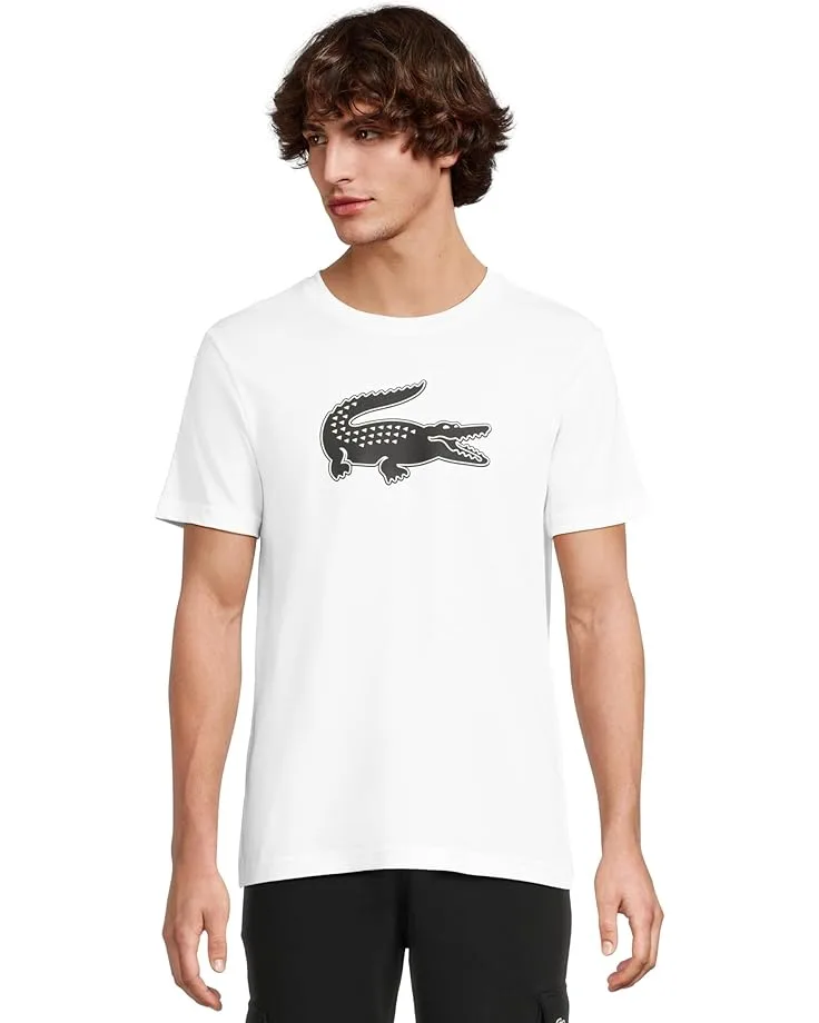 Футболка Lacoste Ultra Dry XXL Logo Sport T-Shirt, White/Black