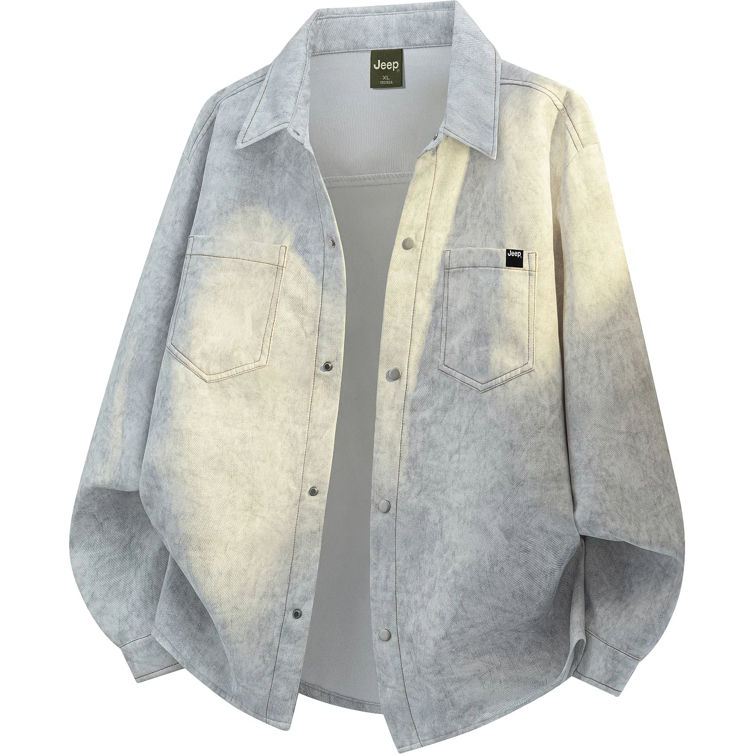 Детская рубашка с принтом Jeep Wrangler, Unisex, , Jeep, Tie Dye Cloud Gray
