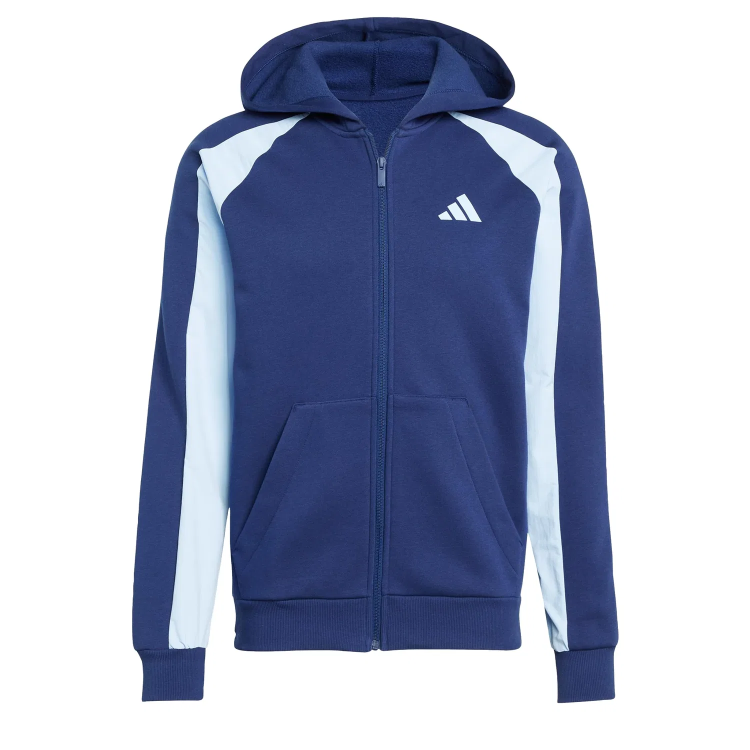 Мужской худи с цветовой блокировкой Seasonal Essentials adidas, Dark Blue