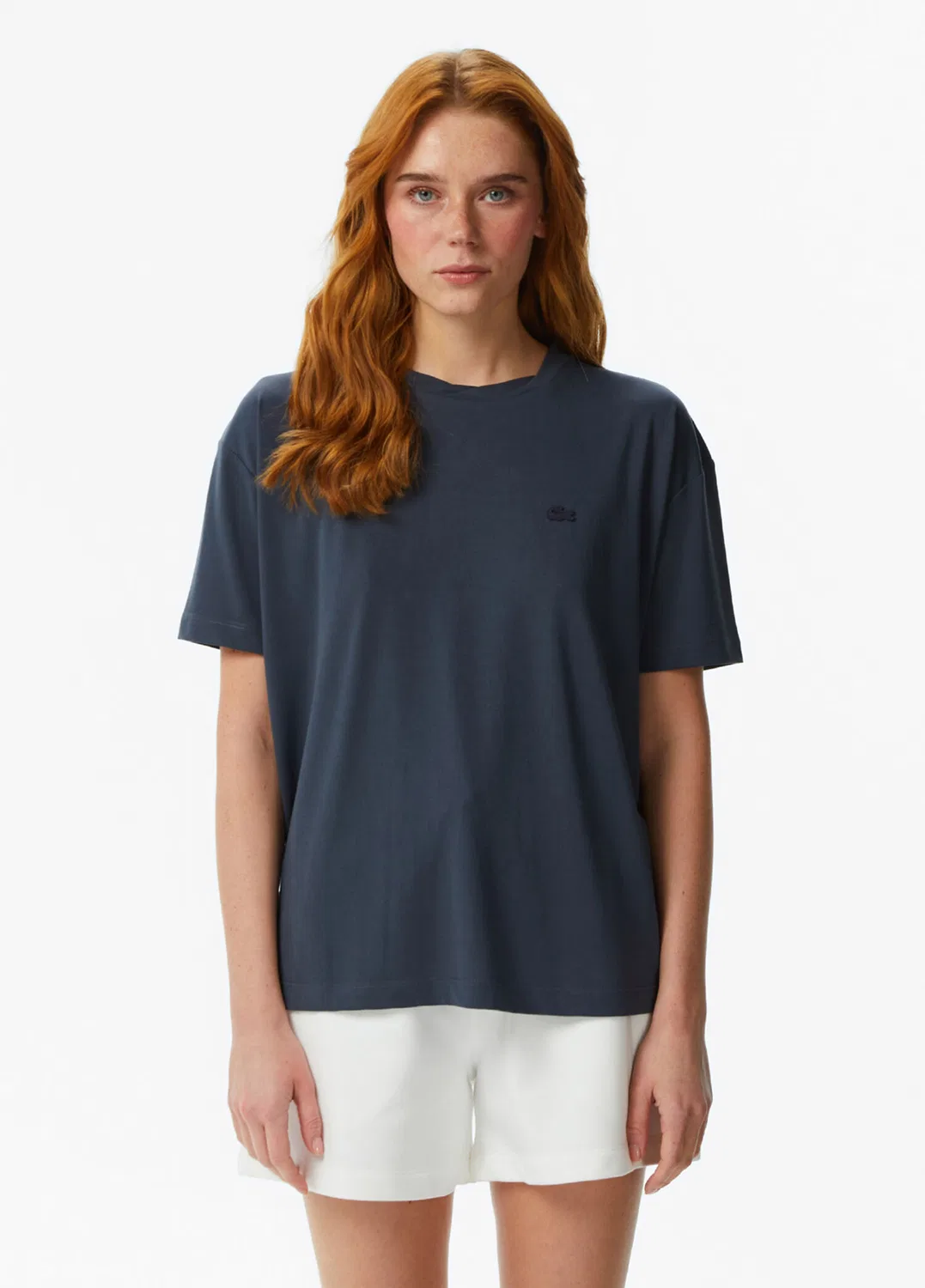 Футболка женская Lacoste Relaxed Fit, серая
